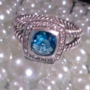 AUTHENTIC David Yurman P. Albion Blue Topaz